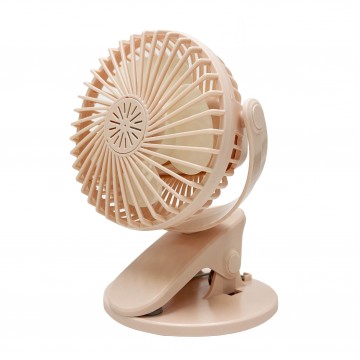 Safety Rechargeable Clip on Fan - Pink