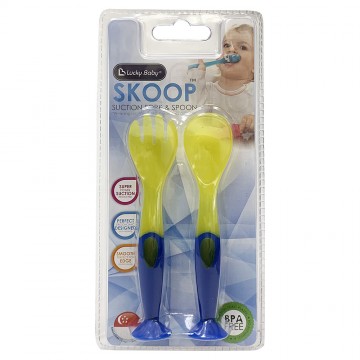 Skoop™ Suction Fork & Spoons