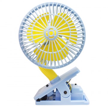 Mini Safety Net Fan W/Ultrasonic Mosquito Repellent - Blue