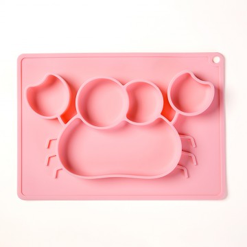 Divee™ Silicone Divided Plates - Pink