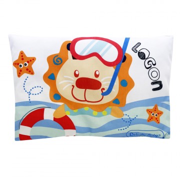 Baby Pillow W/Cover - Surf Logon