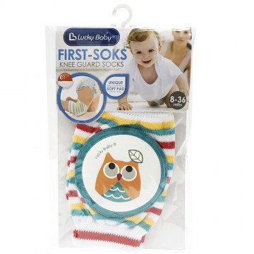 First Soks™ Knee Guard Socks - Owl