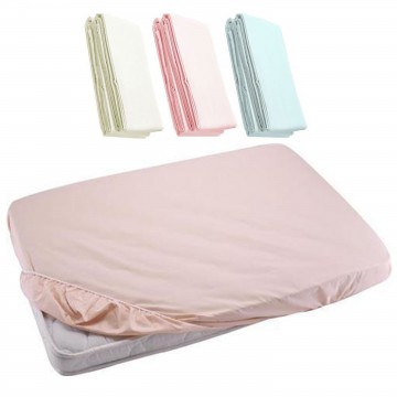 Fitted Sheet For Baby Cot - Light Pink 24x48