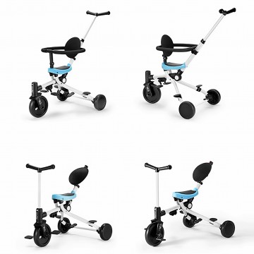 3 In 1 Trike Easy Foldable Tricycle/Bicycle/T-Bar